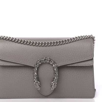 Gucci Dollar Calfskin Crystal Super Mini Dionysus Shoulder Bag Dusty Grey Black Diamond 9 of 10