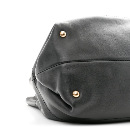 Salvatore Ferragamo Calfskin Gancini Tote Bag Black 9 of 10