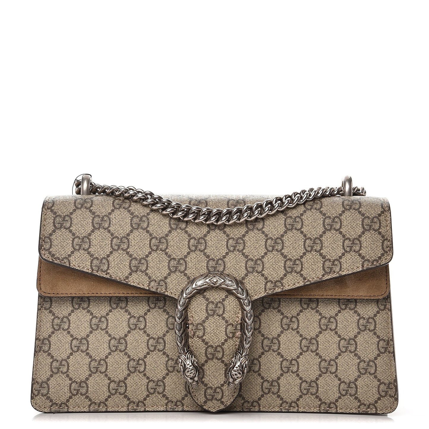 GG Supreme Monogram Small Dionysus Shoulder Bag Taupe