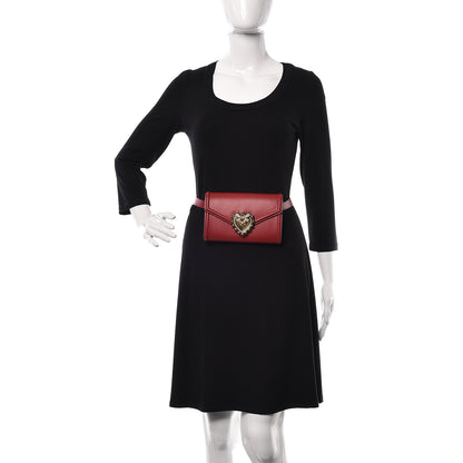 Dolce & Gabbana Agnello Vitello Devotion Belt Bag Red 2 of 7