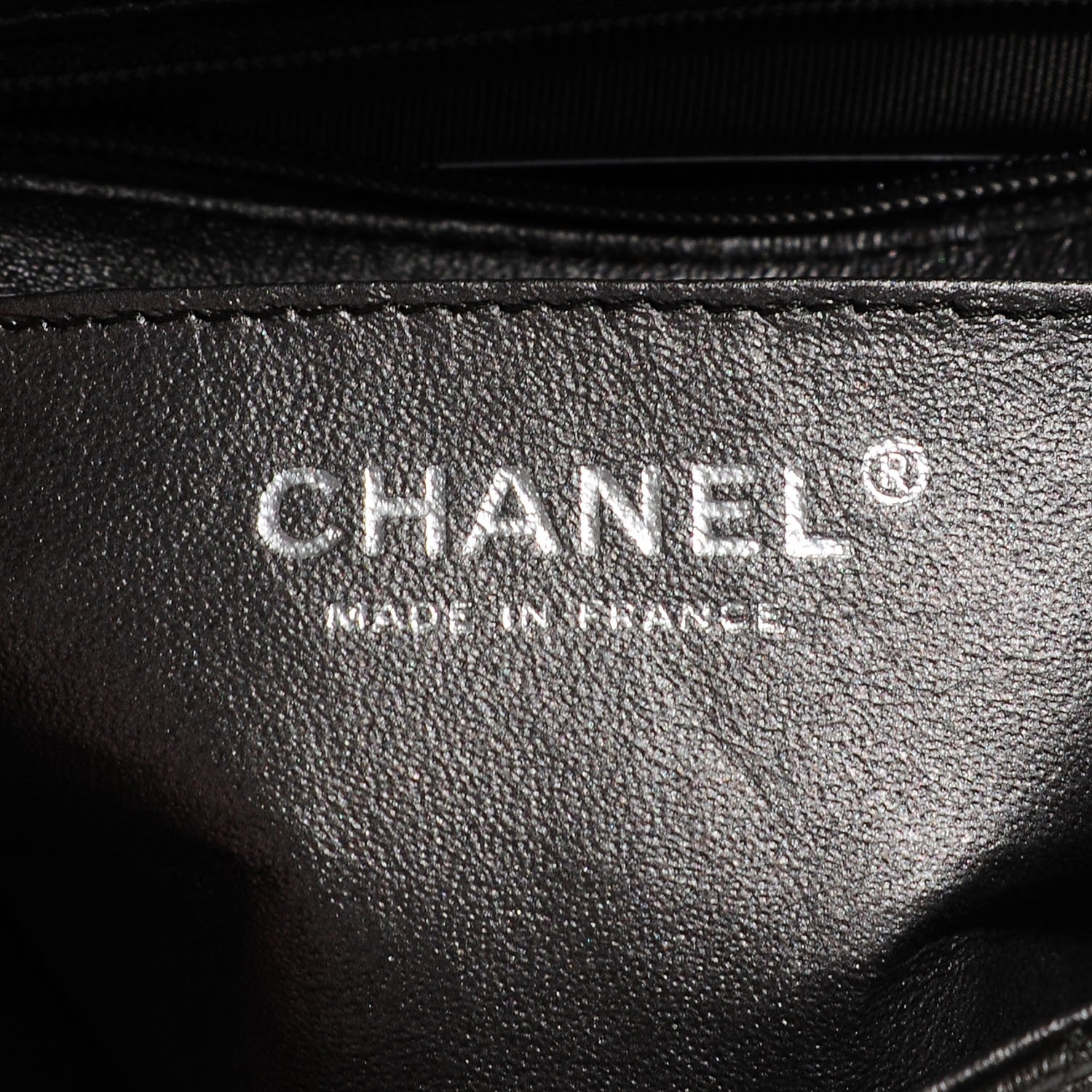 Chanel Metallic Lambskin Quilted Mini Rectangular Flap Dark Grey 7 of 8