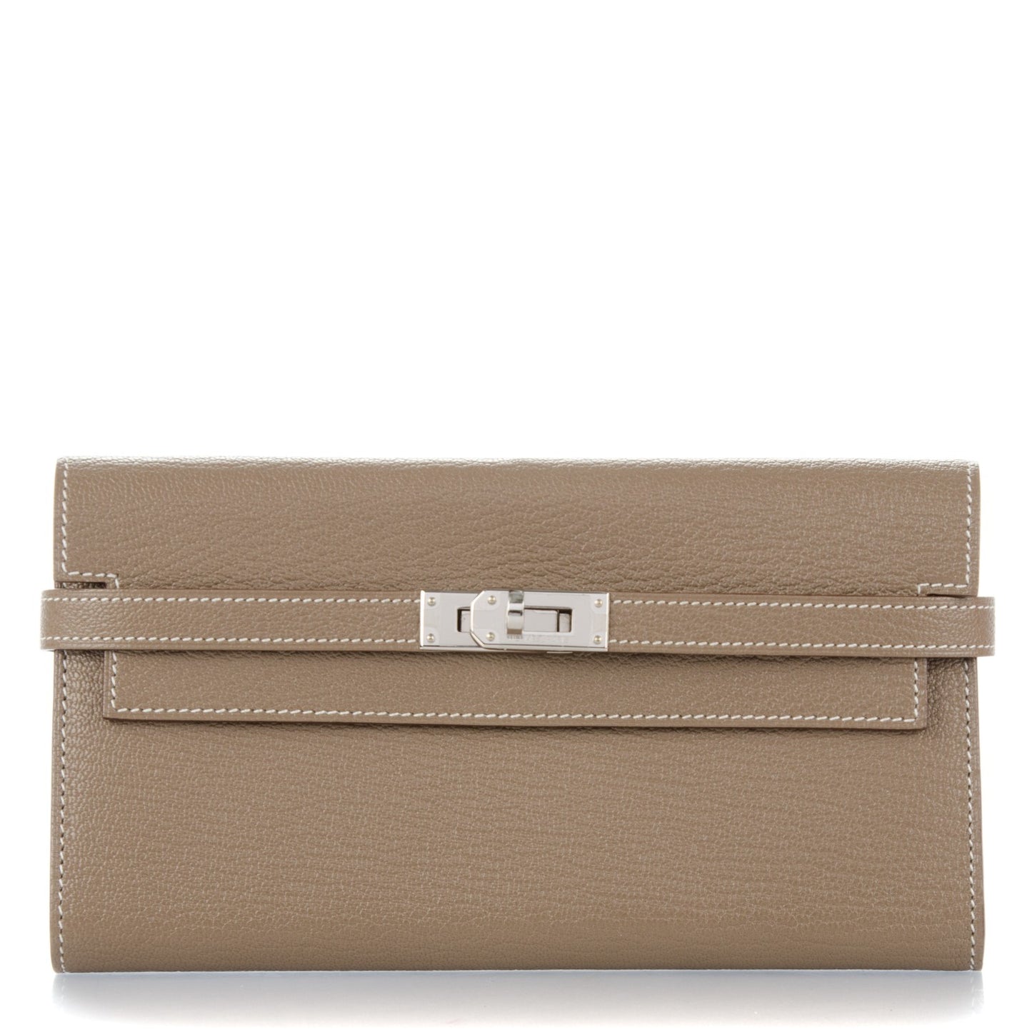 Chevre Mysore Kelly Longue Wallet Etoupe