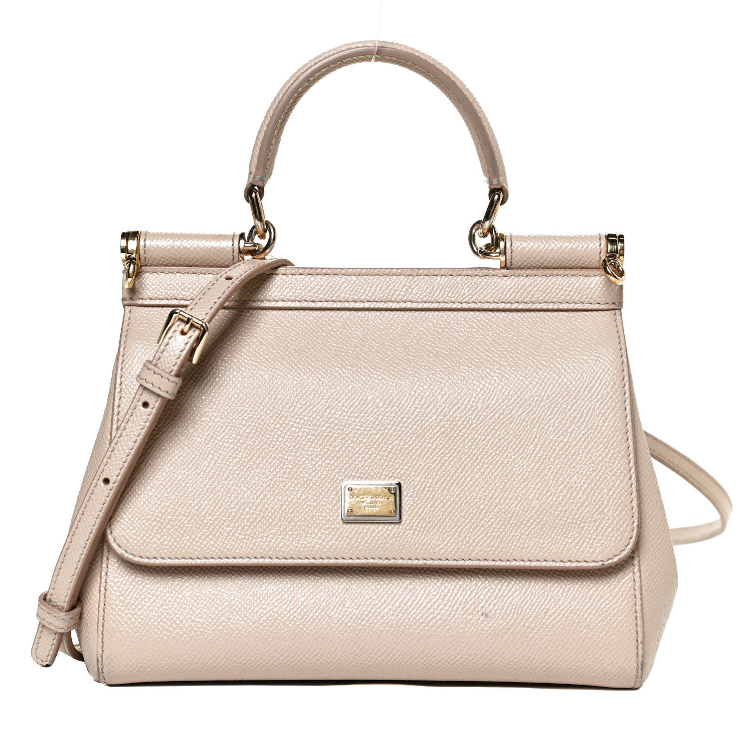 Dolce & Gabbana Dauphine Small Miss Sicily Satchel Rosa Carne 1 of 14