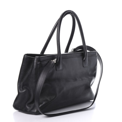 Chanel Calfskin Cerf Executive Shopper Tote Black 3 of 11