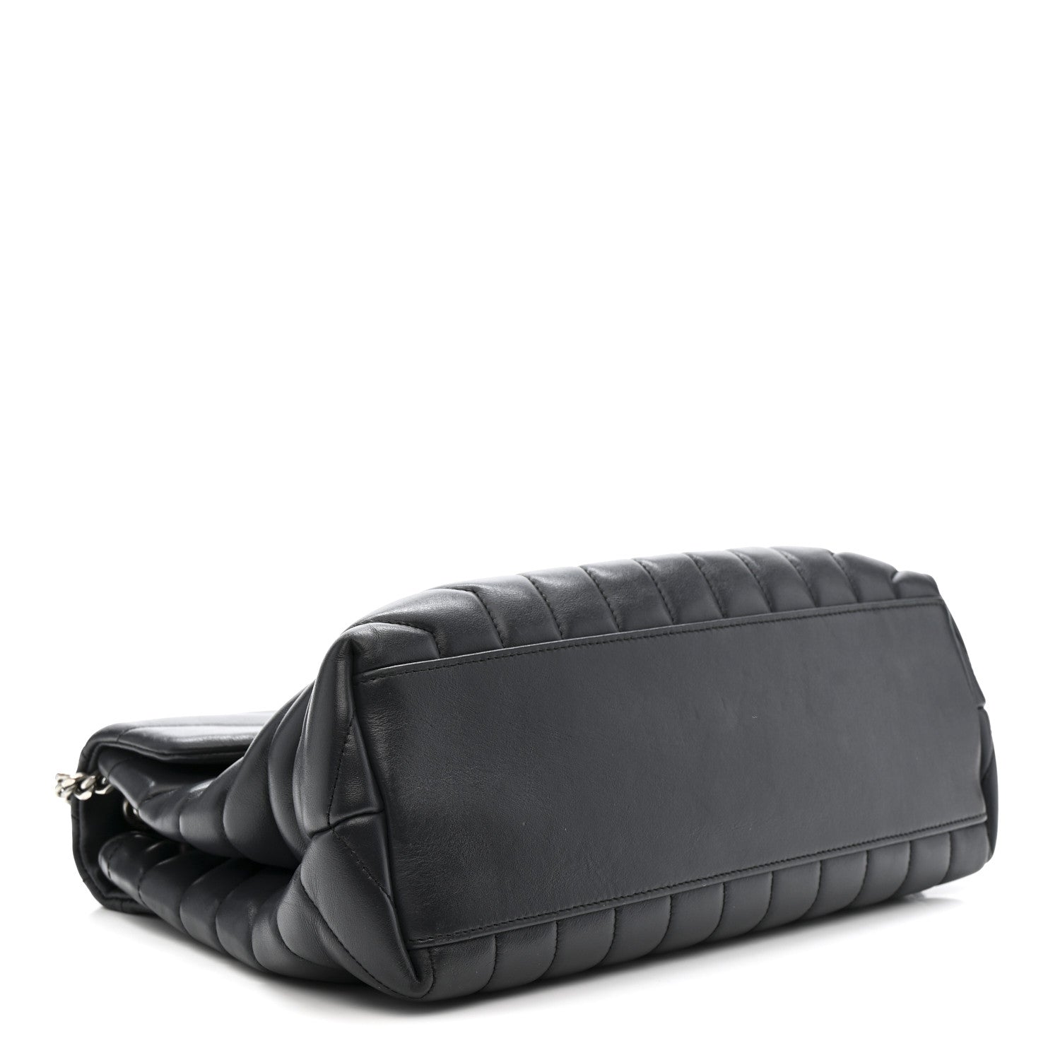 Saint Laurent Calfskin Y Quilted Monogram Medium Loulou Chain Satchel Storm 4 of 16