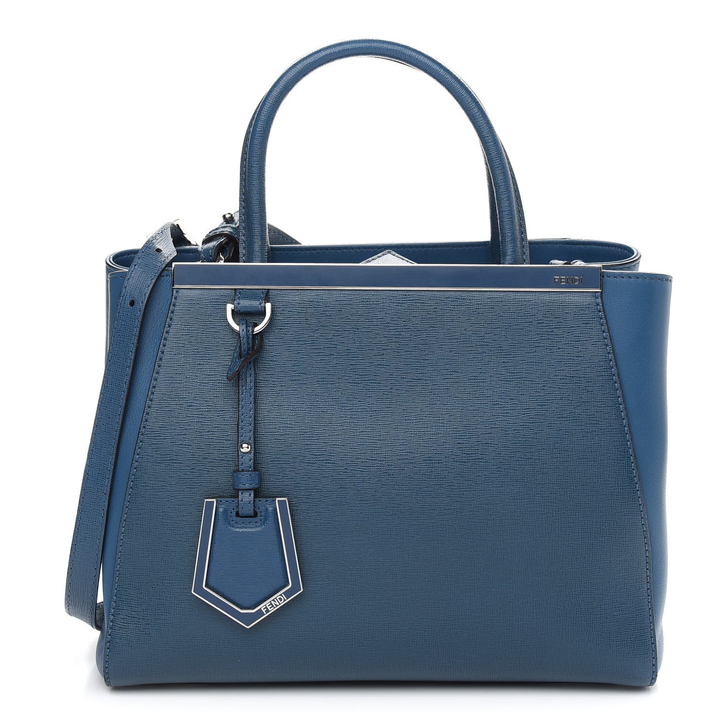 Vitello Elite Petite 2Jours Tote Blue Cobalto