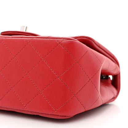 Chanel Lambskin Quilted Mini Square Flap Red 10 of 10