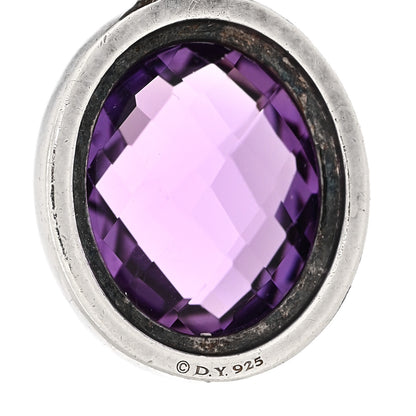 David Yurman Sterling Silver Amethyst Turquoise Renaissance Drop Earrings 4 of 4
