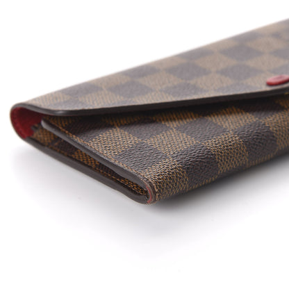 Louis Vuitton Damier Ebene Josephine Wallet Red 6 of 9