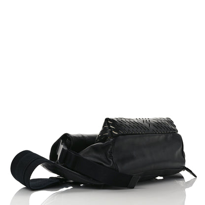 Bottega Veneta Perforated Calfskin Quilted Belt Bag Black 4 of 9