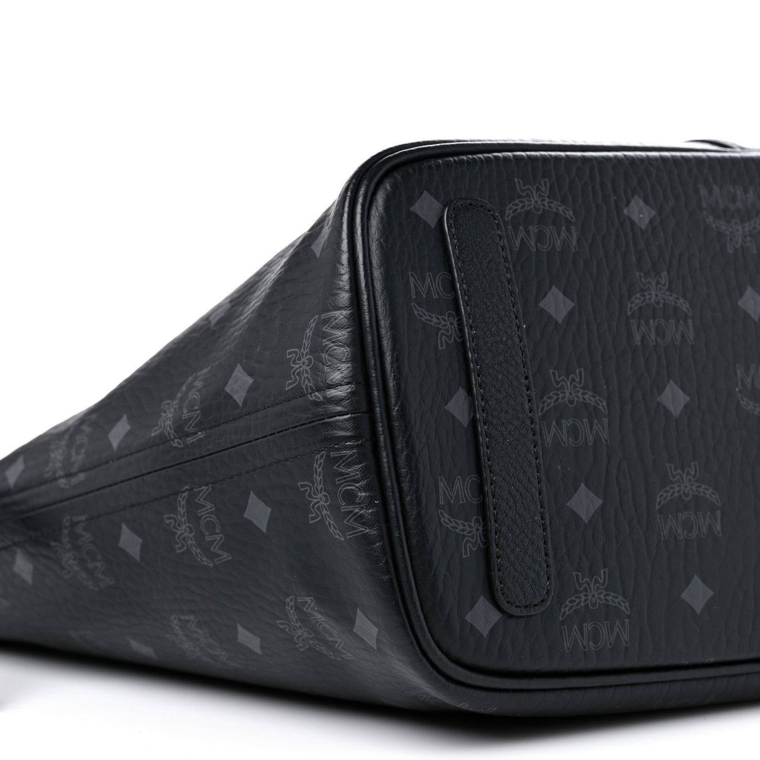 MCM Visetos Medium Liz Reversible Shopper Tote Black 6 of 13