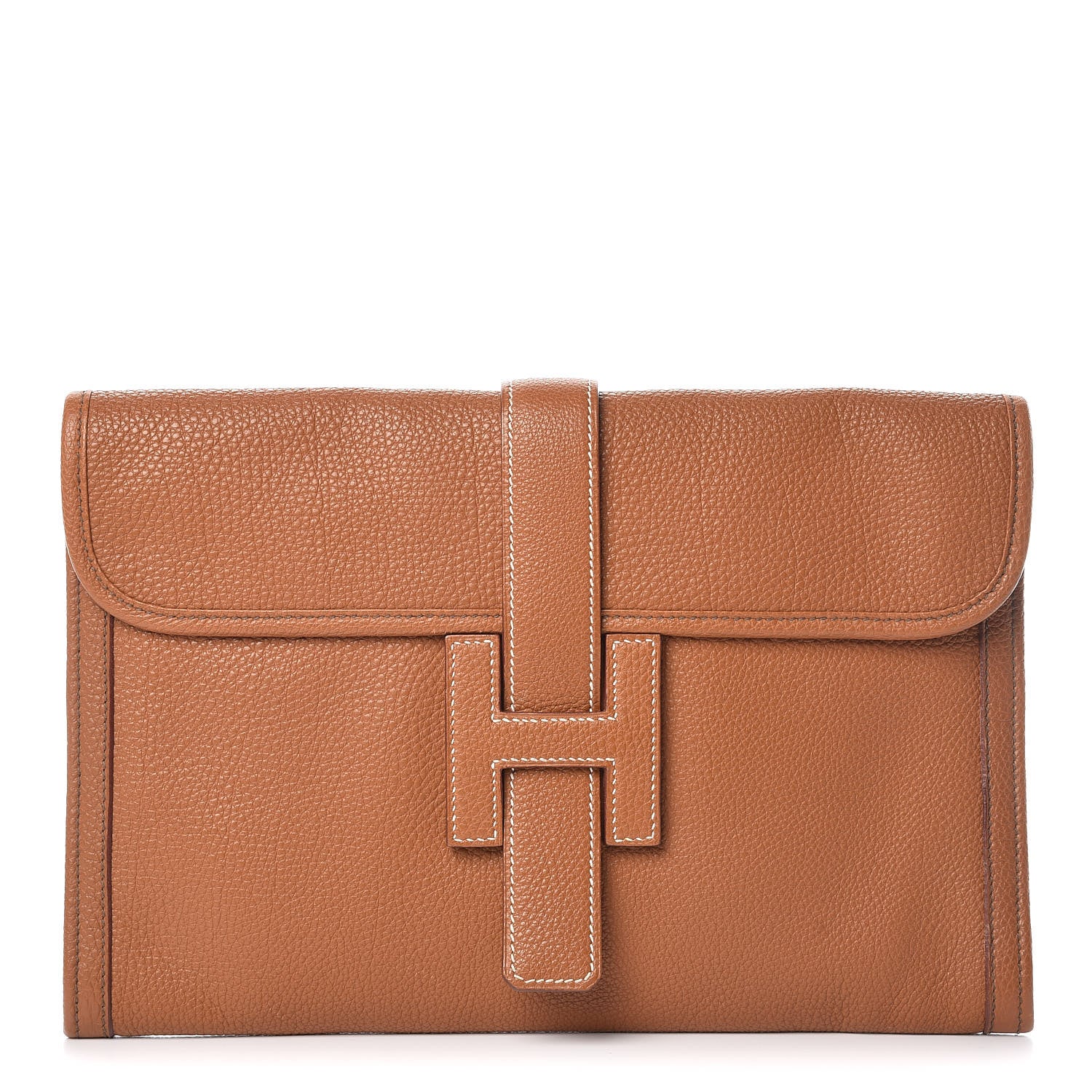 Hermes Togo Jige PM Clutch Gold 1 of 9