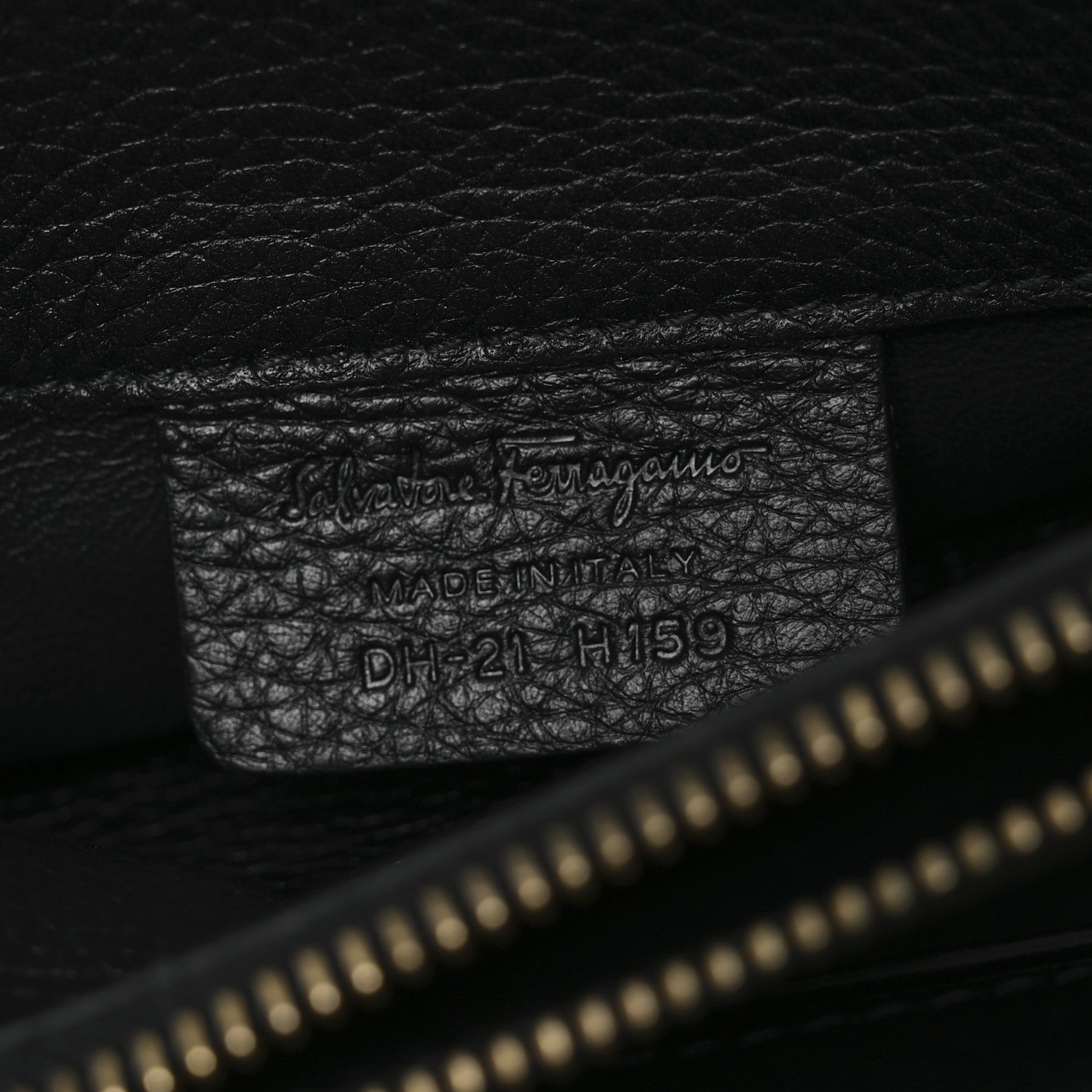 Salvatore Ferragamo Hammered Calfskin The Studio Bag Black 7 of 10