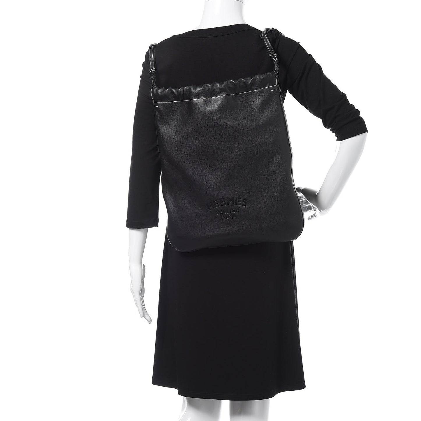 Cheri Calfskin Bridado Backpack Black