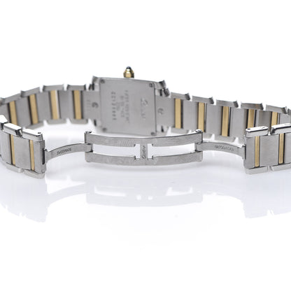 Cartier Stainless Steel 18K Yellow Gold 20mm Tank Francaise Quartz Watch 5 of 6