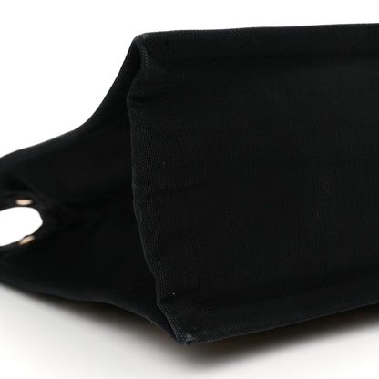 Saint Laurent Canvas Calfskin Leopard Print Rive Gauche Noe Tote Natural Black 9 of 13