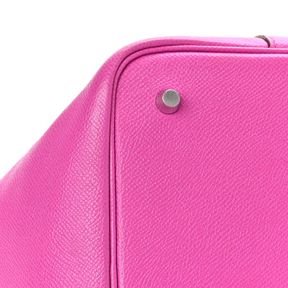 Hermes Epsom Tressage De Cuir Picotin Lock 22 MM Magnolia Bleu Saphir Craie 7 of 8