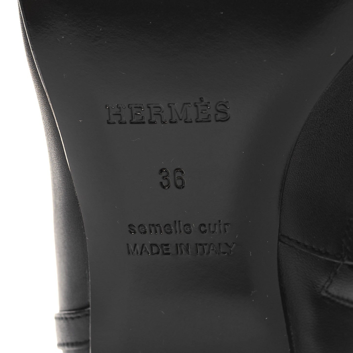 Calfskin Hommage Ankle Boots 36 Black