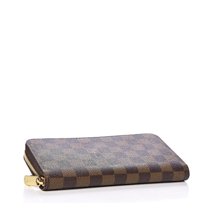 Louis Vuitton Damier Ebene Zippy Wallet Rose Ballerine 4 of 10