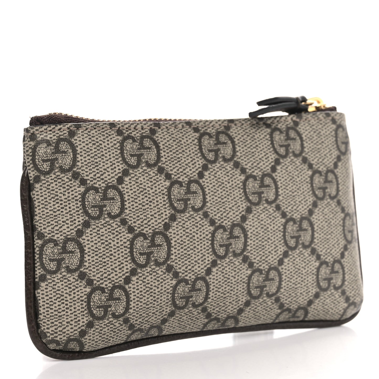 GG Supreme Monogram Selleria Key Case Brown