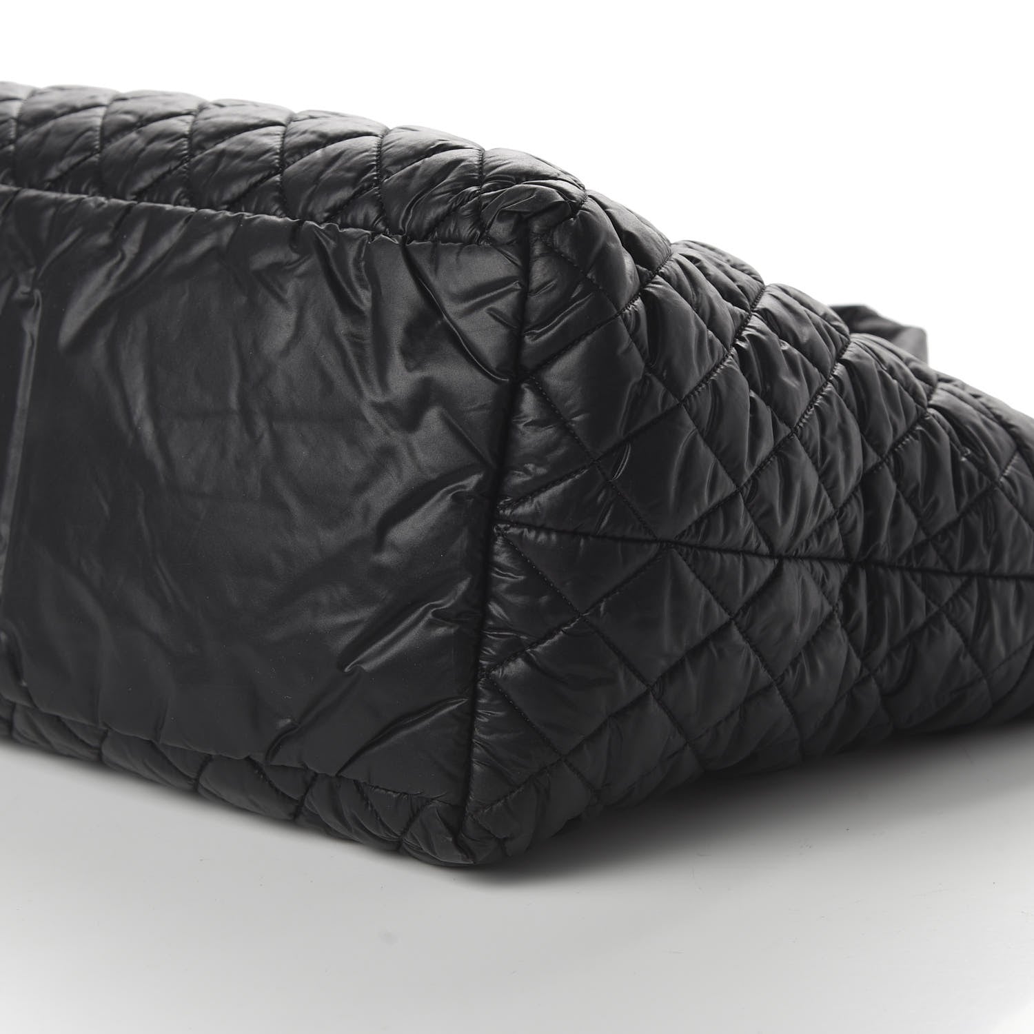 Chanel Nylon Quilted Large Coco Cocoon Tote Black 7 of 12