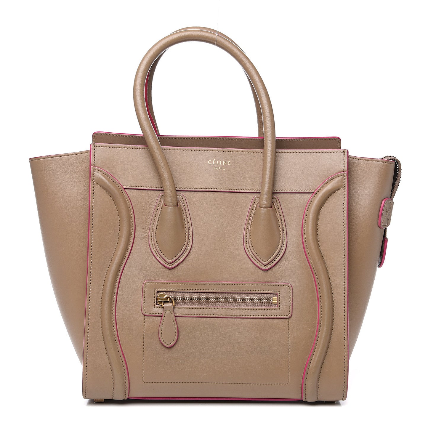 Palmelato Calfskin Micro Luggage Beige