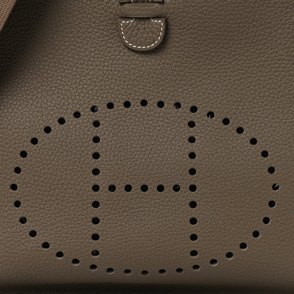 Hermes Taurillon Clemence Evelyne III PM Etoupe 8 of 11