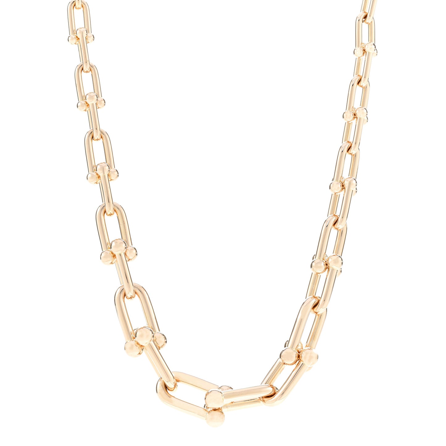 18K Rose Gold Hardwear Graduated Link Necklace