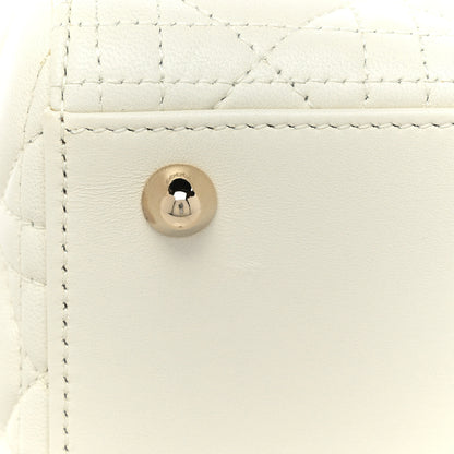 Christian Dior Lambskin Cannage Large Lady Dior White 7 of 7