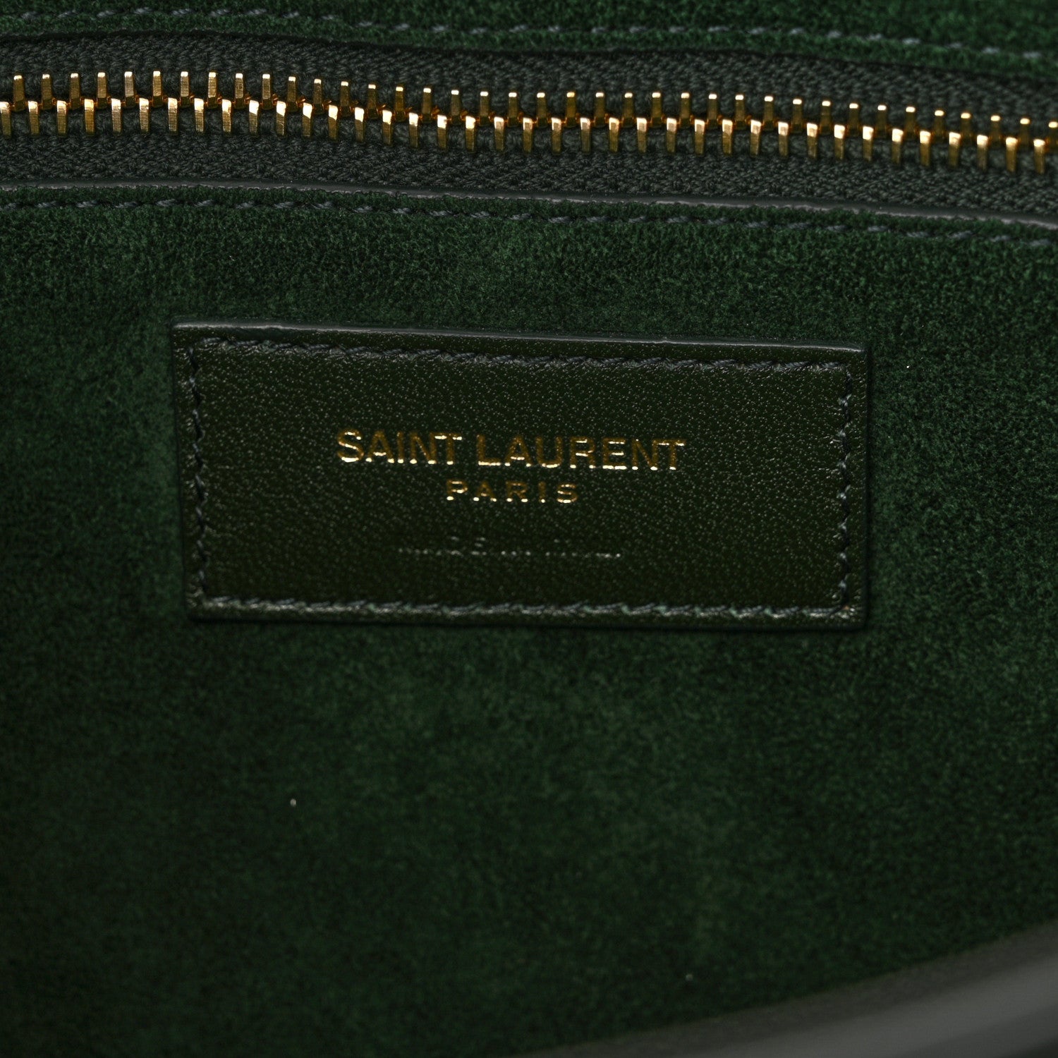Saint Laurent Smooth Calfskin Le 5 A 7 Hobo Vert Fonce 6 of 13