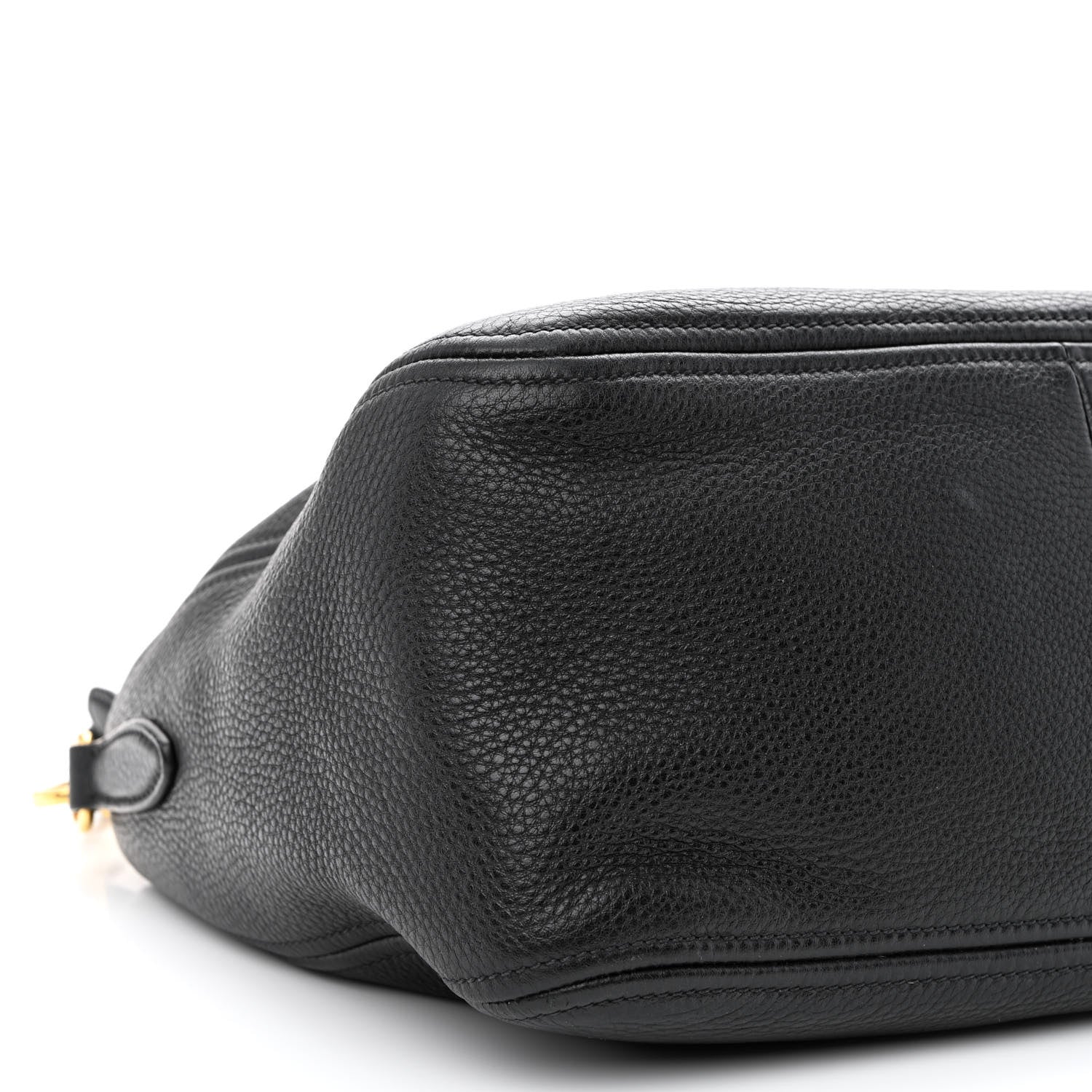 Prada Vitello Daino Top Handle Shoulder Bag Black 10 of 11