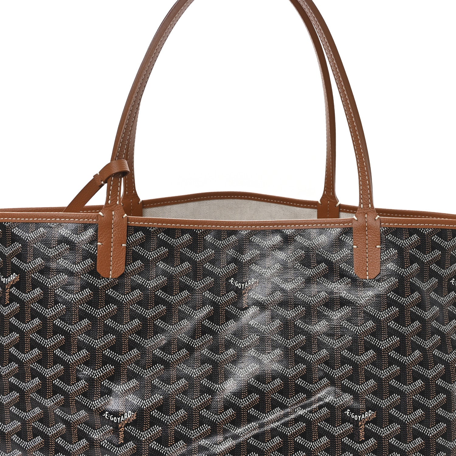Goyard Goyardine Saint Louis GM Black Gold 9 of 11