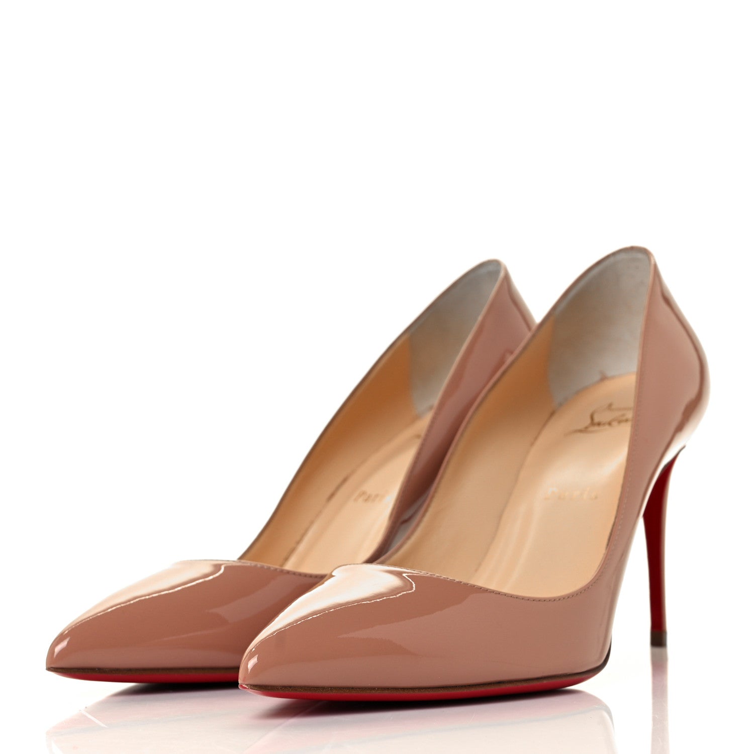 Christian Louboutin Patent Pigalle 85 Pumps 39 Nude 3 of 12