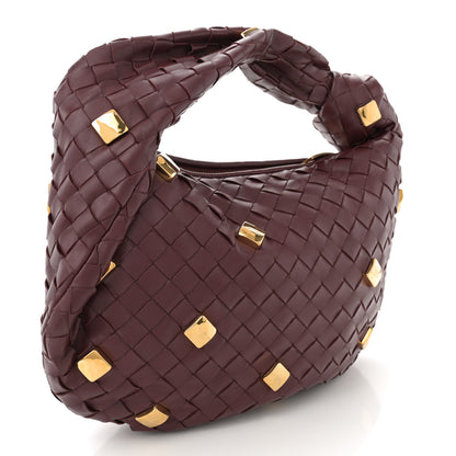 Bottega Veneta Nappa Intrecciato Studded Teen Jodie Hobo Barolo 3 of 10