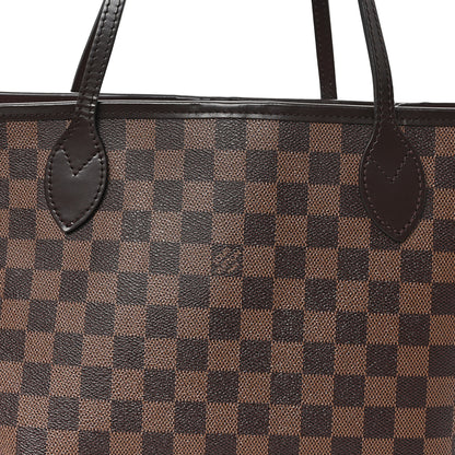 Louis Vuitton Damier Ebene Neo Neverfull MM Rose Ballerine 10 of 13