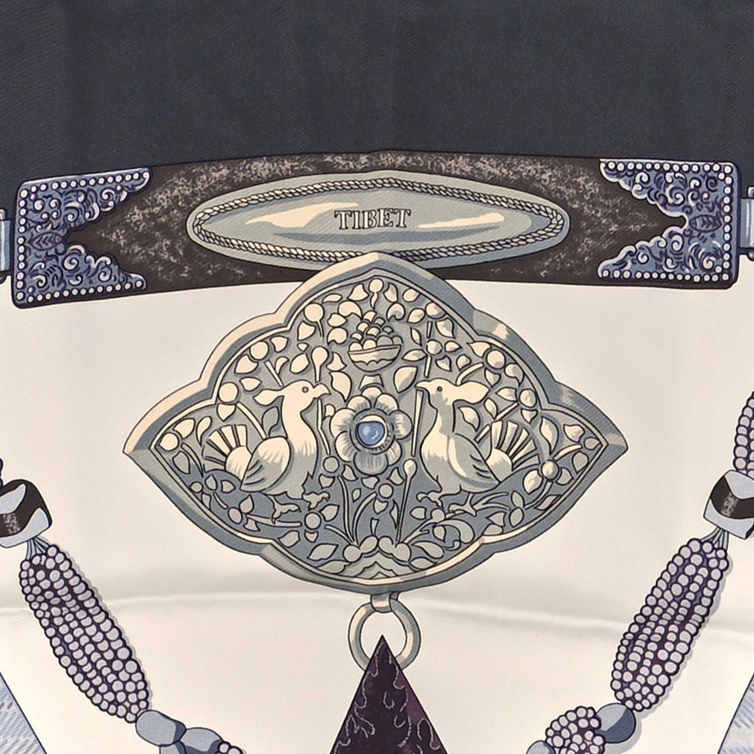 Hermes Silk Tibet Scarf 90 4 of 10