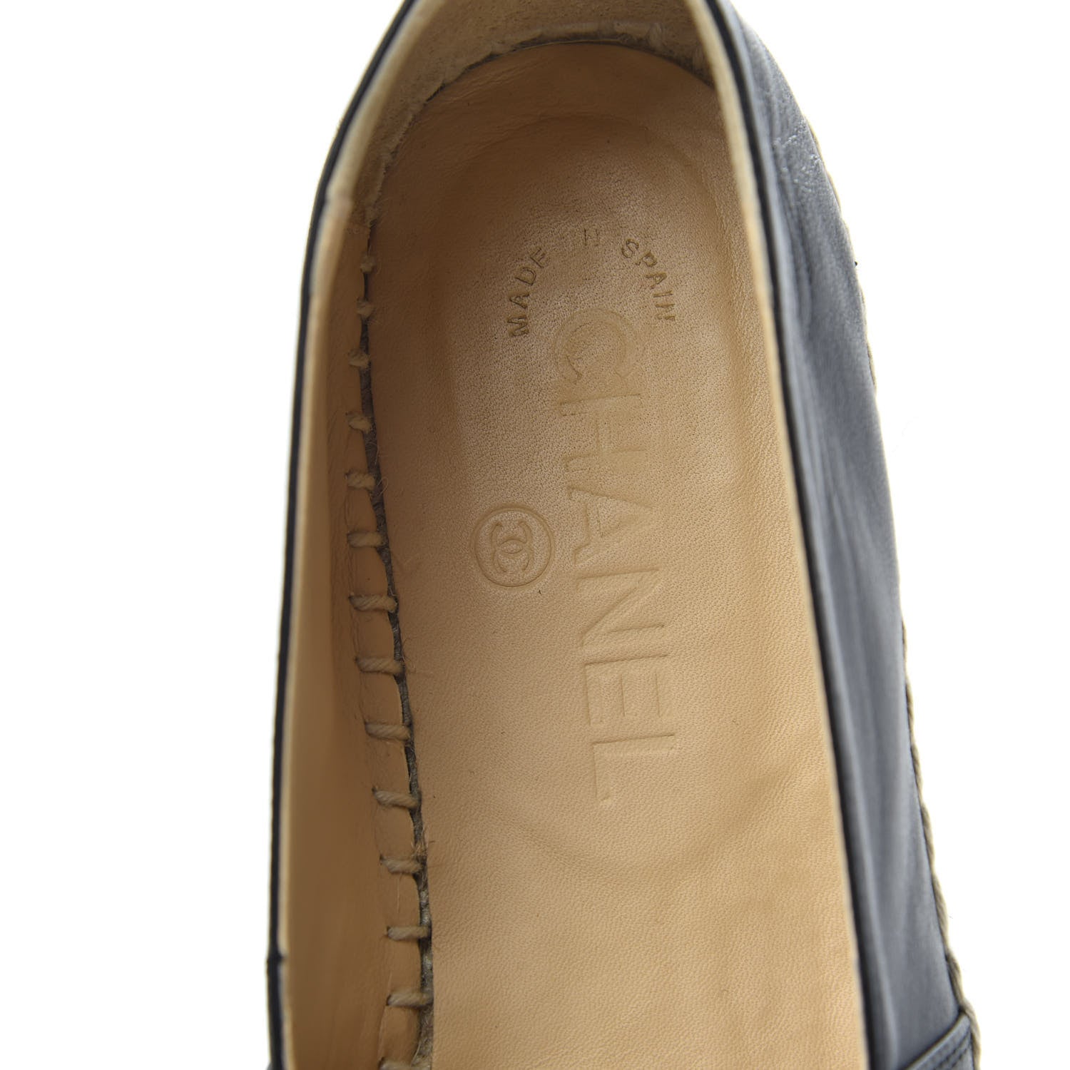 Chanel Lambskin CC Espadrilles 39 Black 6 of 11