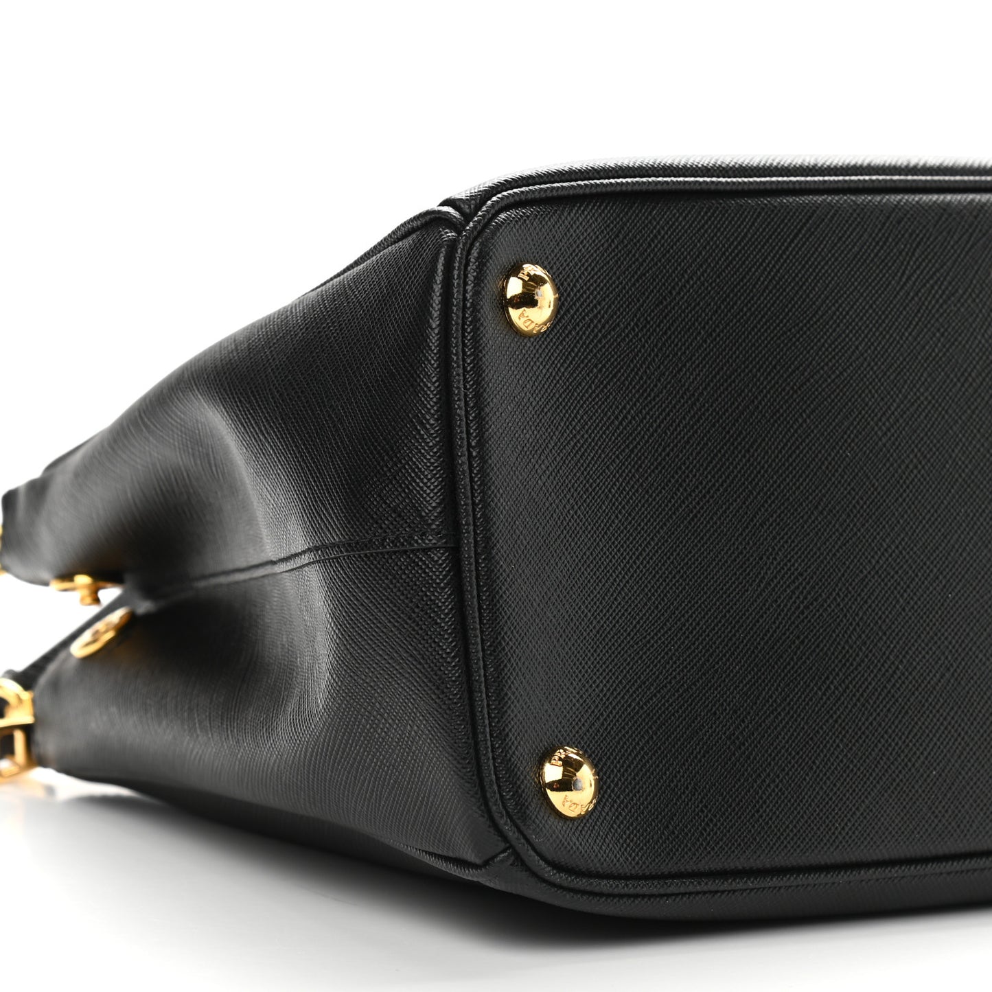 Saffiano Small Galleria Double Zip Tote Black