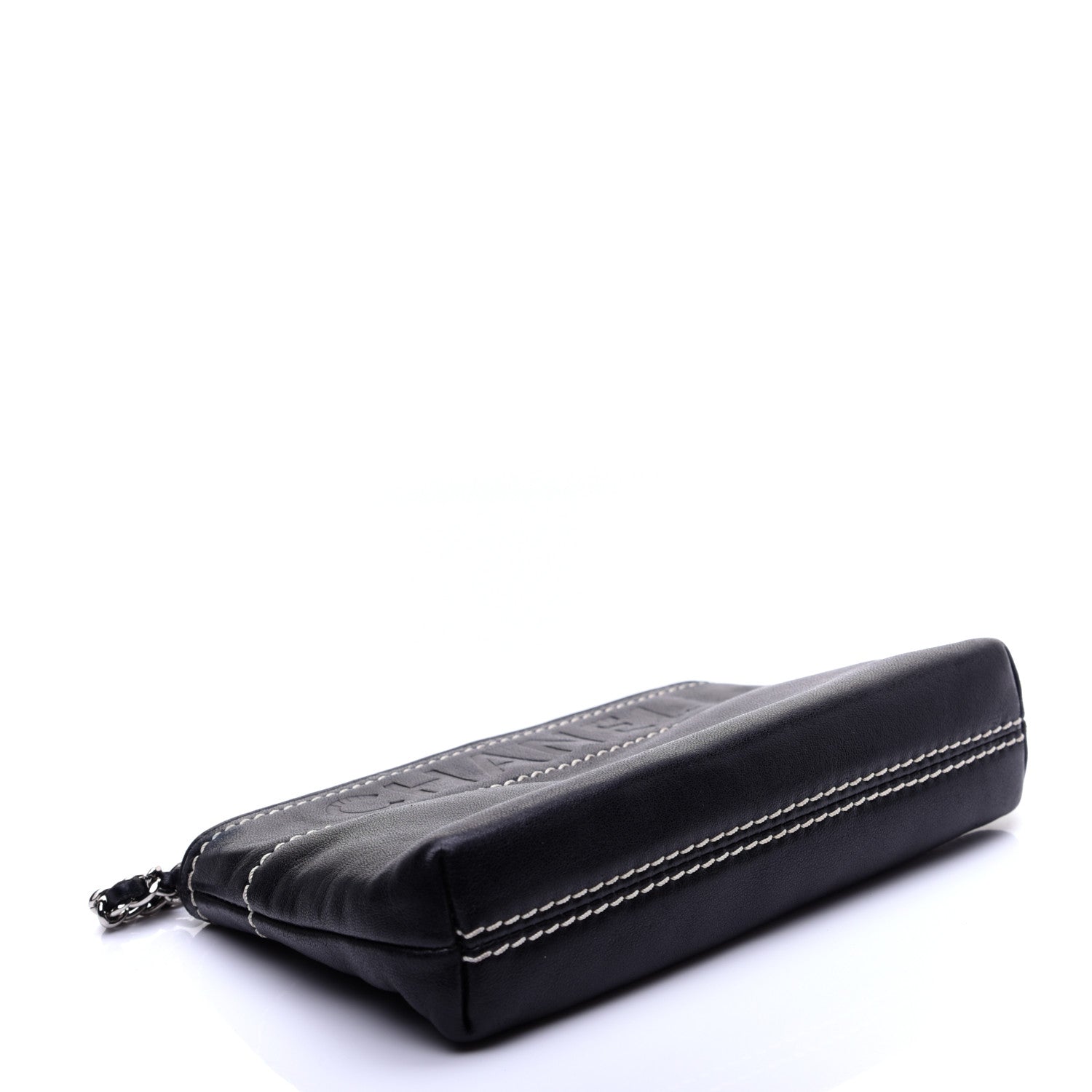 Chanel Lambskin Lax Pochette Black 4 of 11