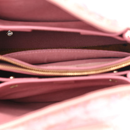 MCM Tweed Mink Fur Sequin Mini Tote Pink Blush 5 of 15