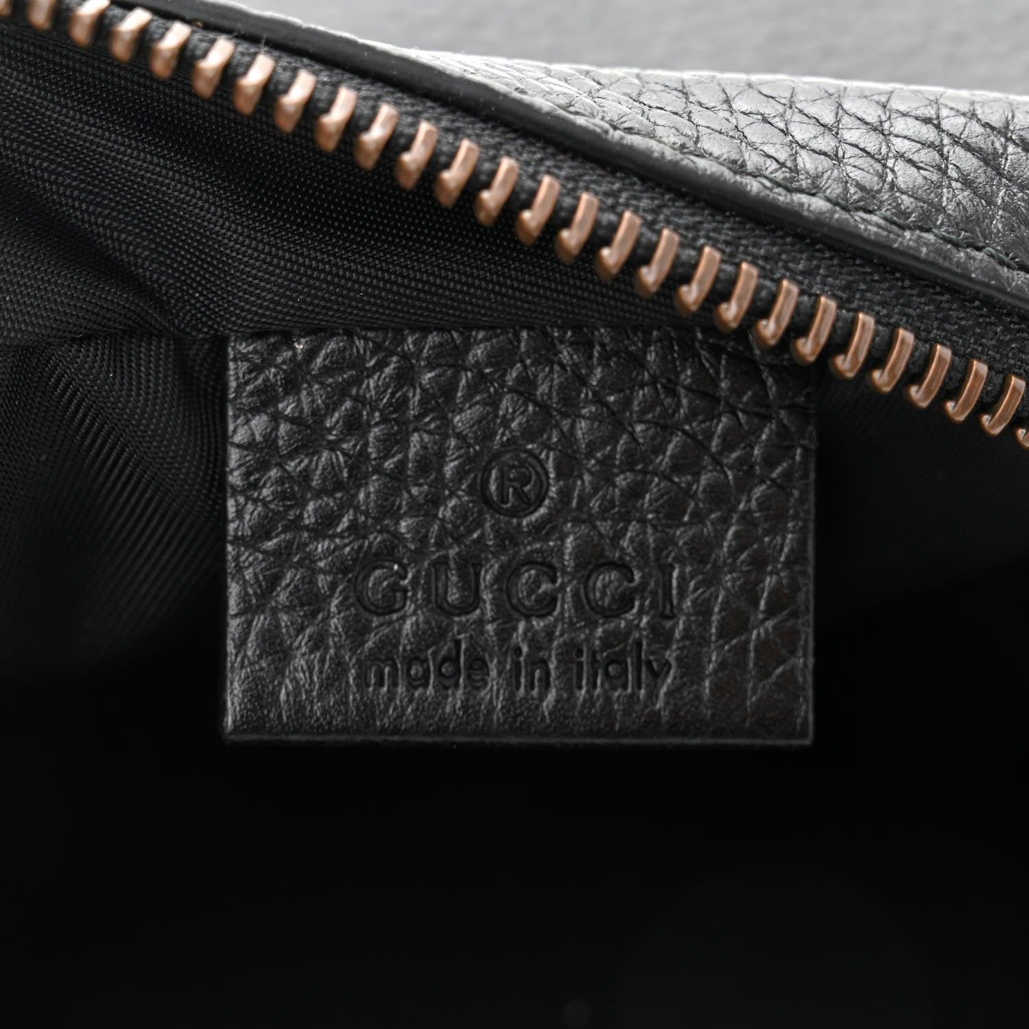 Gucci Pebbled Calfskin Mini Soho Disco Bag Black 6 of 10