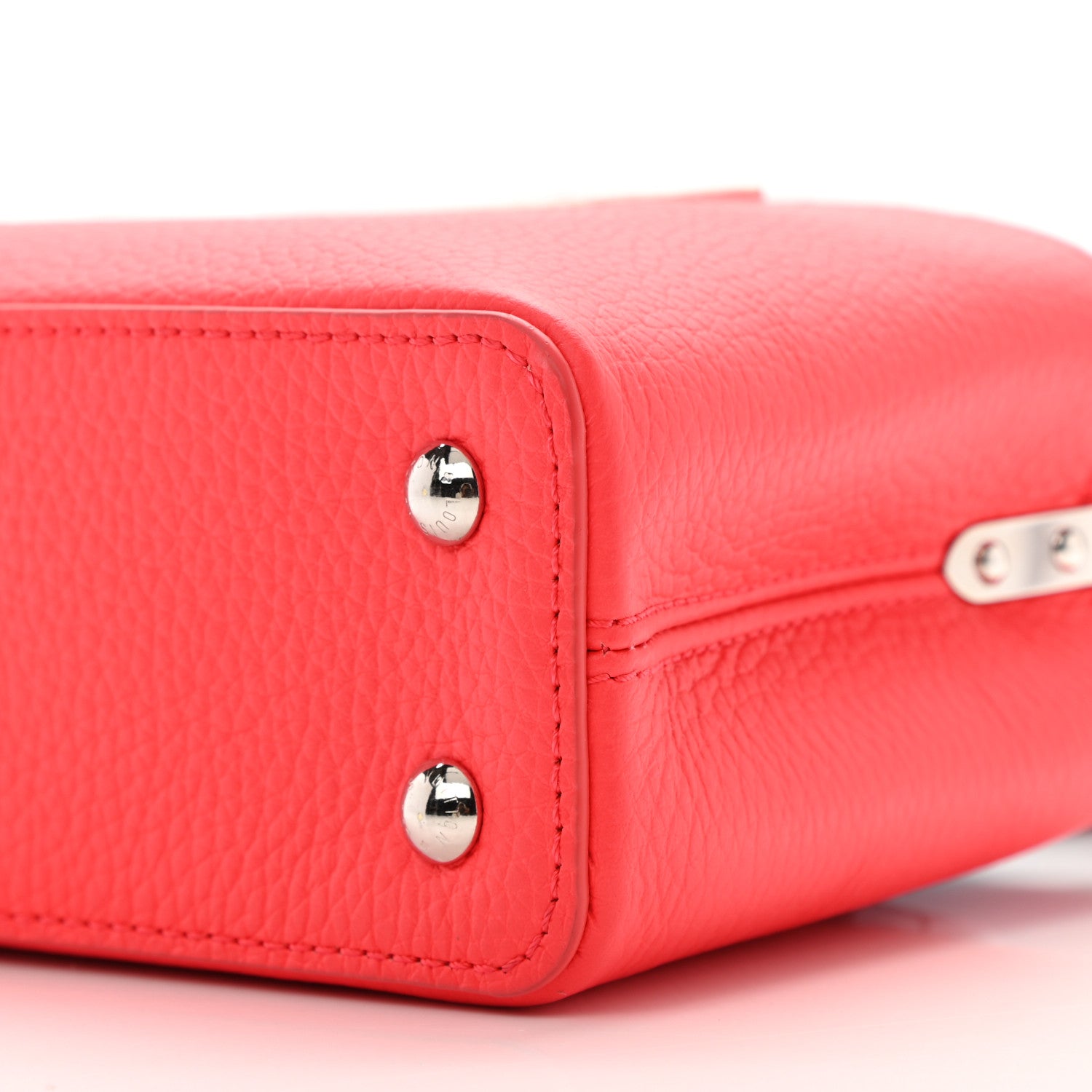 Louis Vuitton Taurillon Capucines Mini Coral Olympe Blue 10 of 10