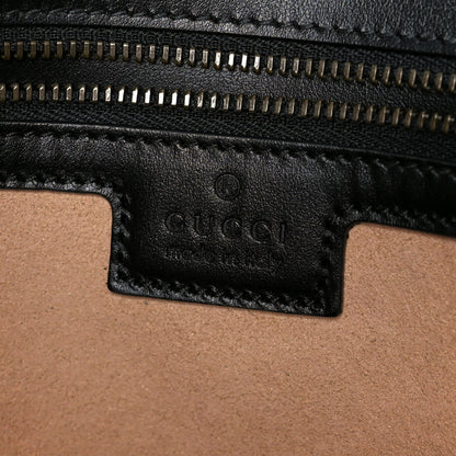 Gucci Calfskin Matelasse Medium GG Marmont Shoulder Bag Black 6 of 11