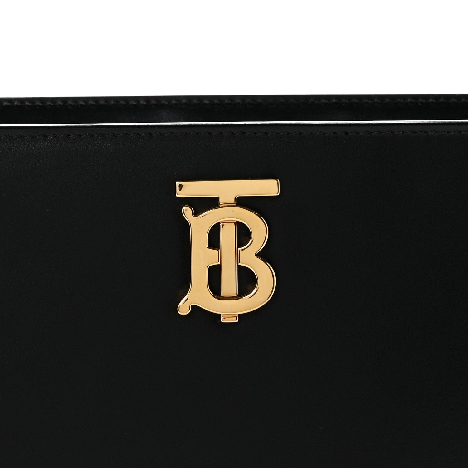 Burberry Smooth Calfskin TB Shoulder Bag Black 7 of 11