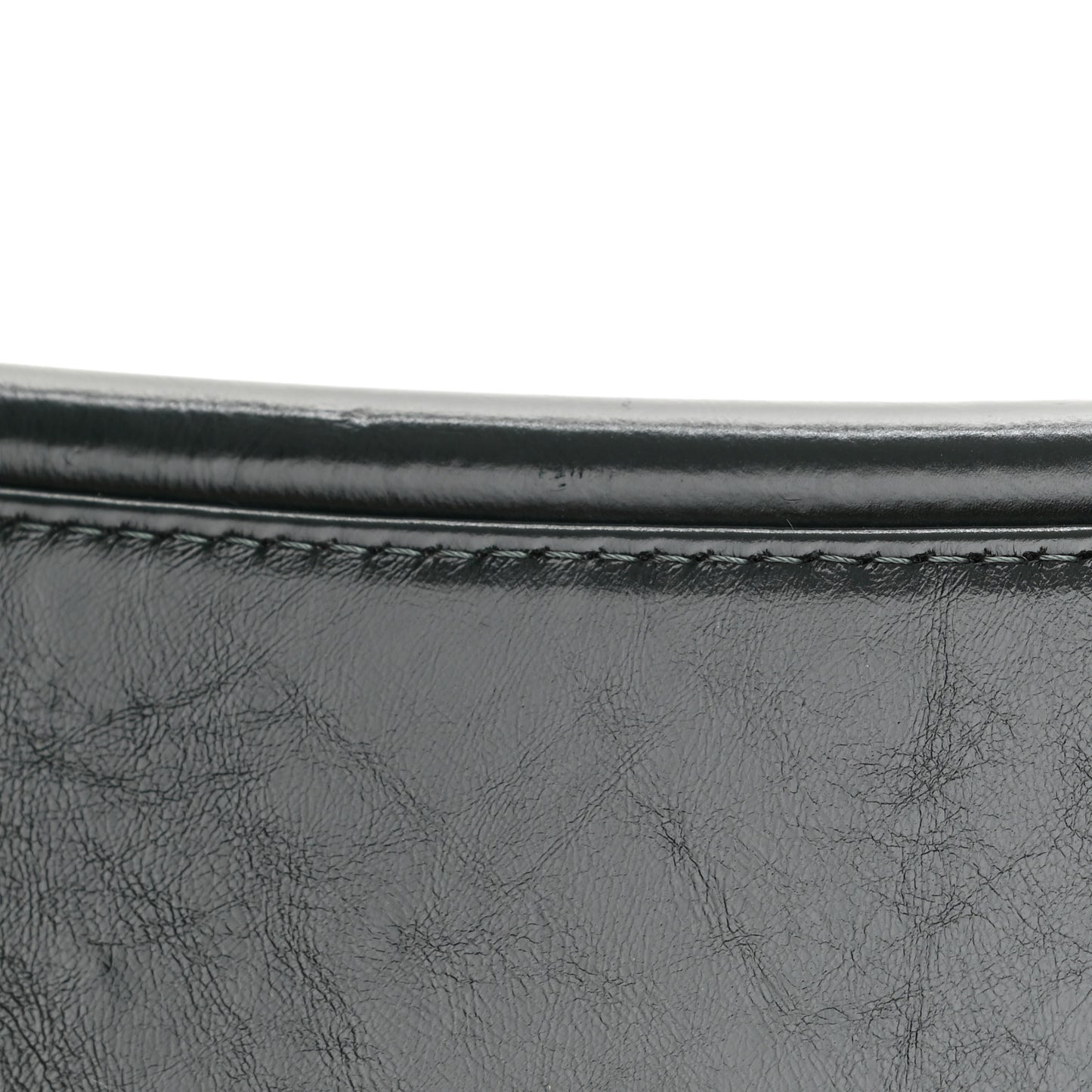 Aged Calfskin Quilted Medium Gabrielle Hobo Dark Green