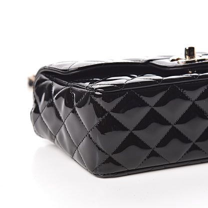 Chanel Patent Calfskin Quilted Mini Rectangular Flap Black 8 of 10