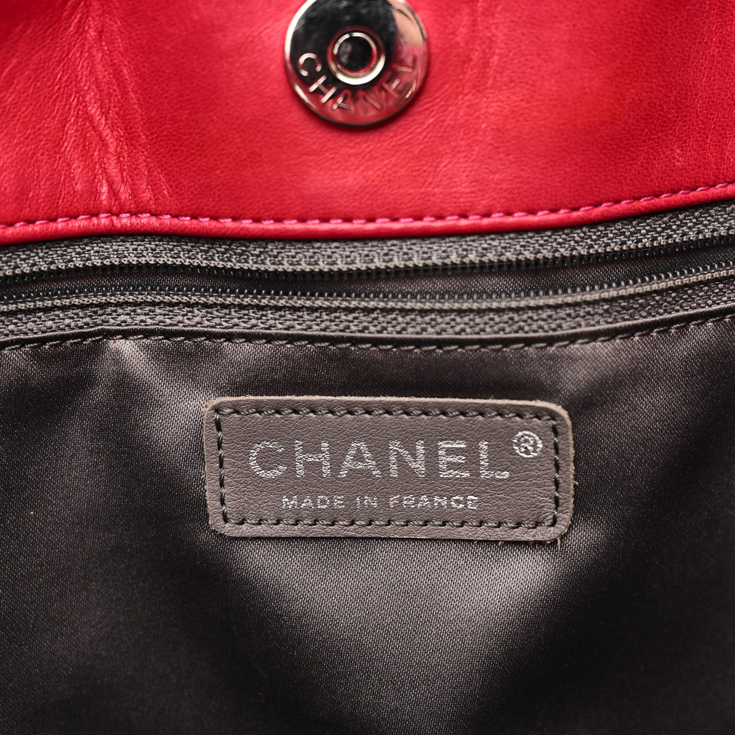 Chanel Vinyl Quilted Funny Tweed Tote Fuchsia 6 of 10