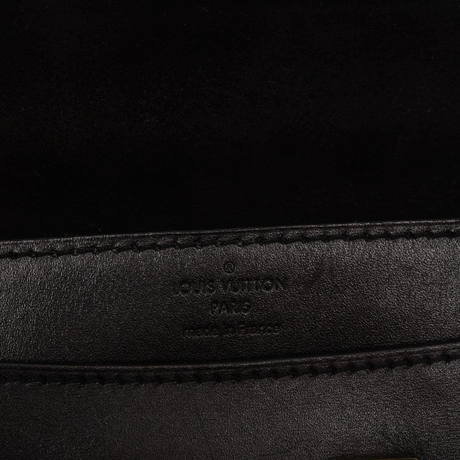 Louis Vuitton Calfskin Chain Louise MM Black 6 of 6