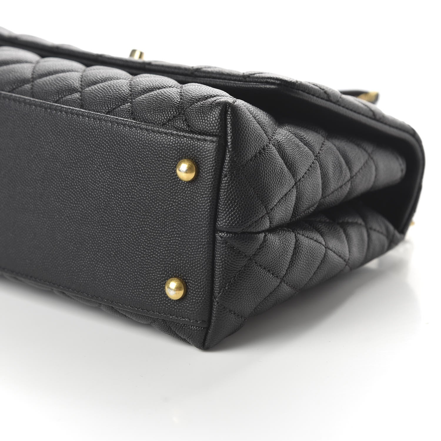 Chanel Caviar Quilted Small Coco Handle Flap Black 7 of 11
