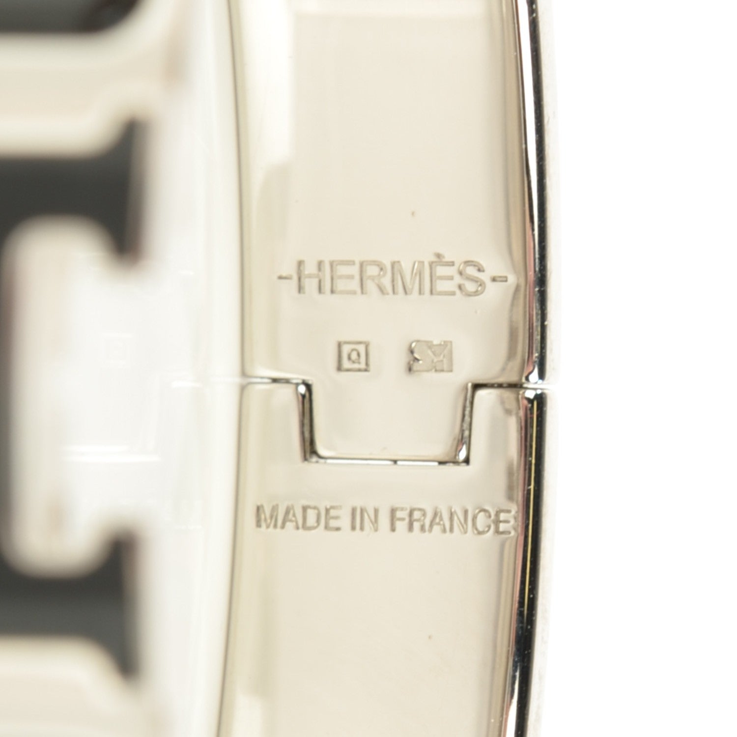 Hermes Enamel Narrow Clic Clac H Bracelet PM Black 3 of 7